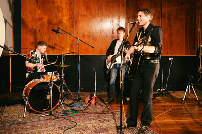 Franz Ferdinand in the recording studio