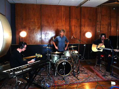 The Tea Party in a live recording session