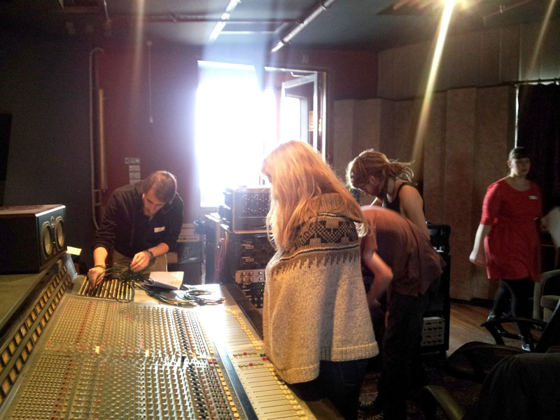 students participating in a SoundClicks workshop